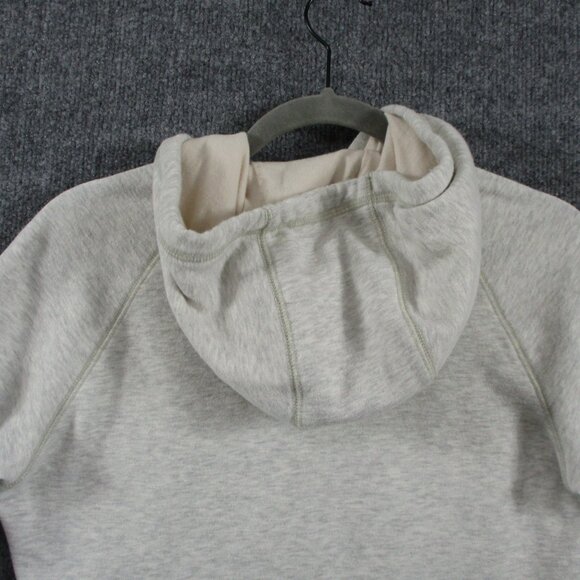 North Face Sweater Womens Medium Ivory Pull Over Hoodie Hike Outdoors Fleece - Picture 7 of 14